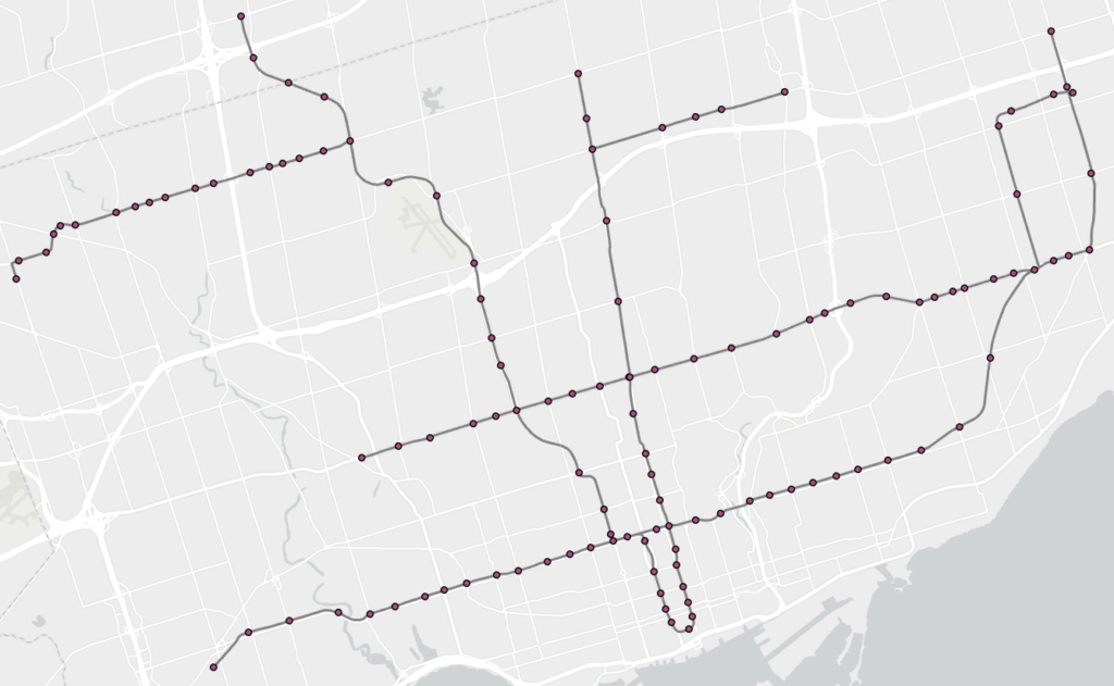 Toronto’s Rapid Transit System Throughout the Years, 1954 to 2030: Creating an Animated Map on 